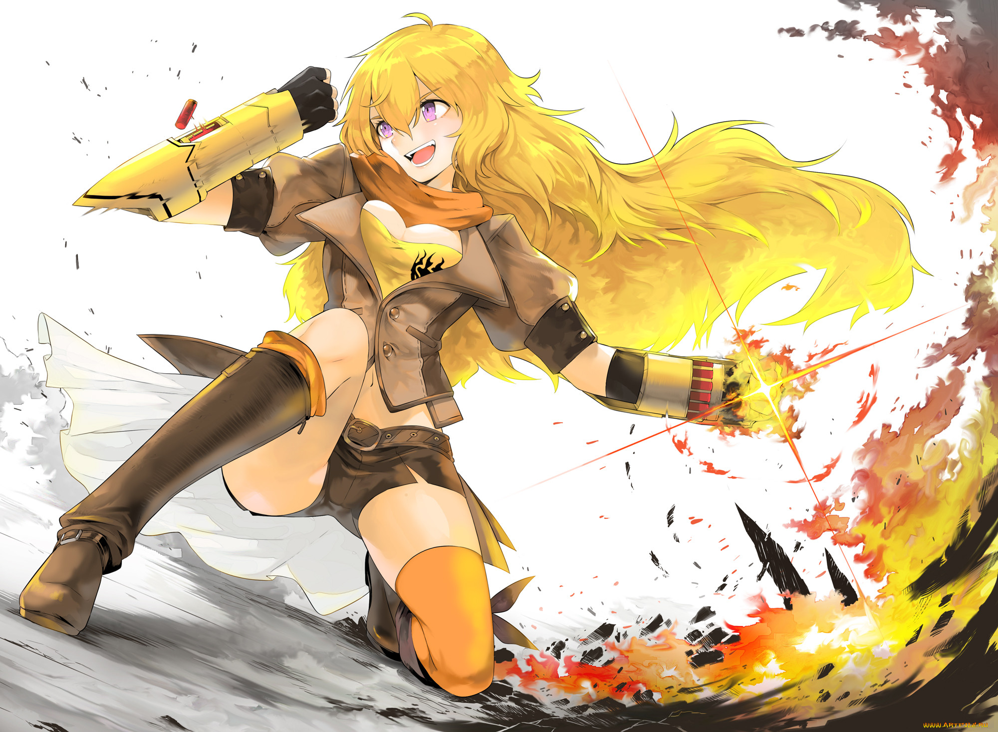 , rwby, yang, xiao, long